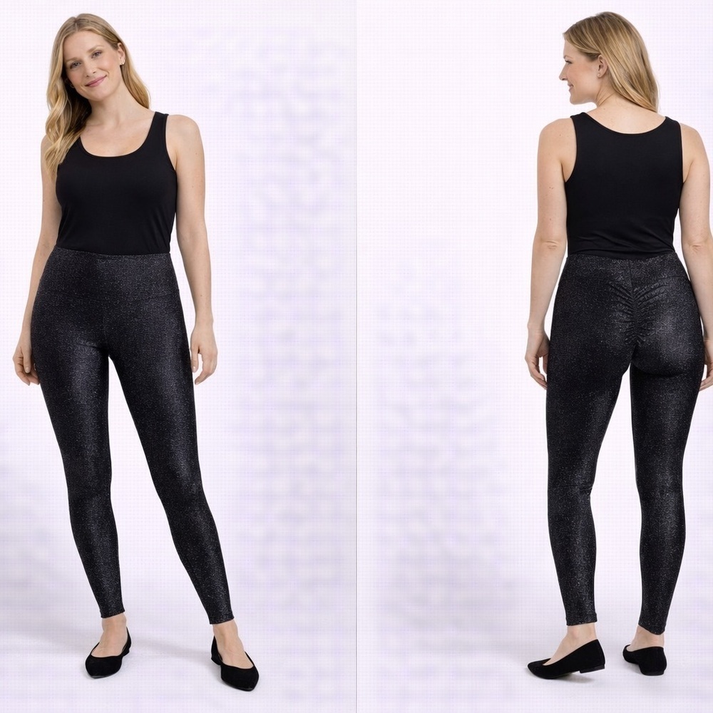💎 NWT! Ruched Booty Scrunch Shimmer Leggings